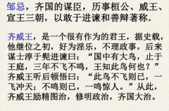 邹忌讽齐王纳谏原文,讽齐王纳谏，成就齐国盛世